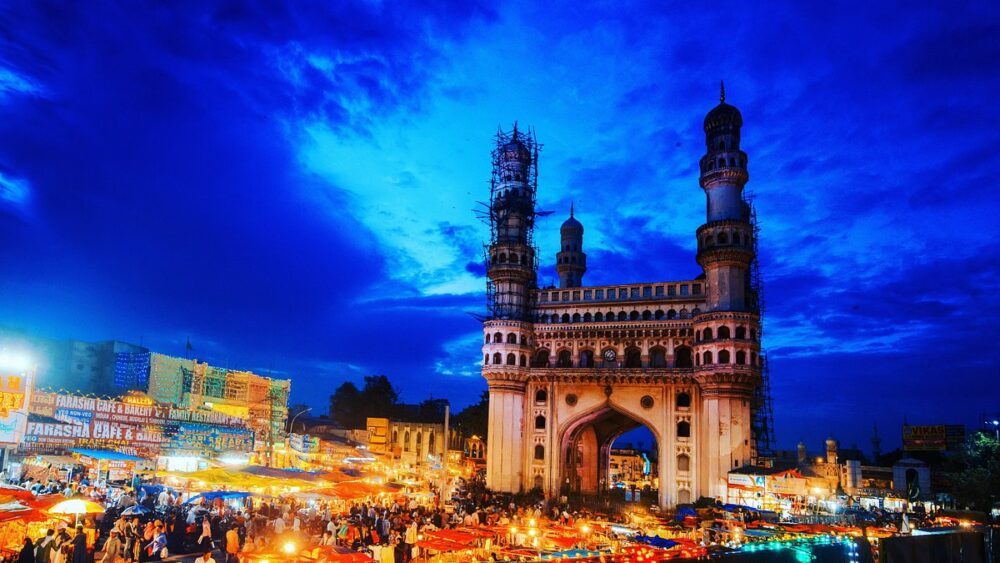 charminar night view